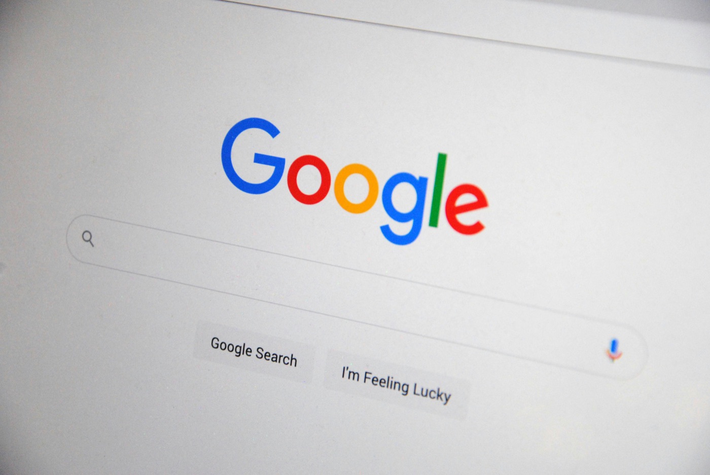 Google-Suche Closeup, auf Google sichtbar werden